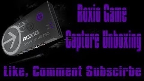 Roxio Game Capture HD pro Unboxing and setup ( ps3)