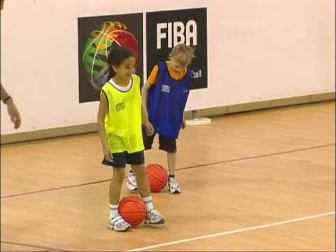 Ejercicios para iniciacion deportiva en el baloncesto - YouTube