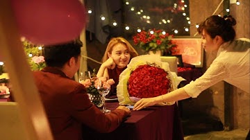 Cầu hôn lãng mạn  bất ngờ sau 8 năm yêu nhau.Lh: 097 829 5767 Saigon Romantic Event