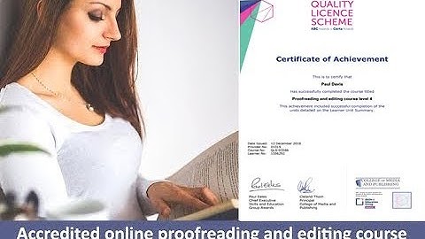 proofreading and editing course video