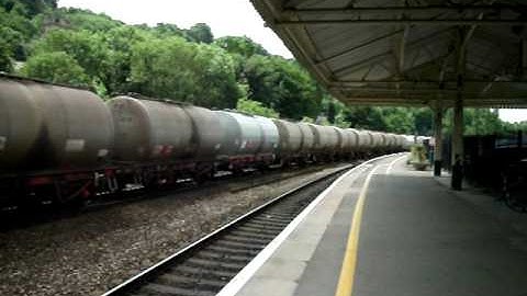 DB Schenker Class 66 66232 Passing Bath Spa With Some Tanks