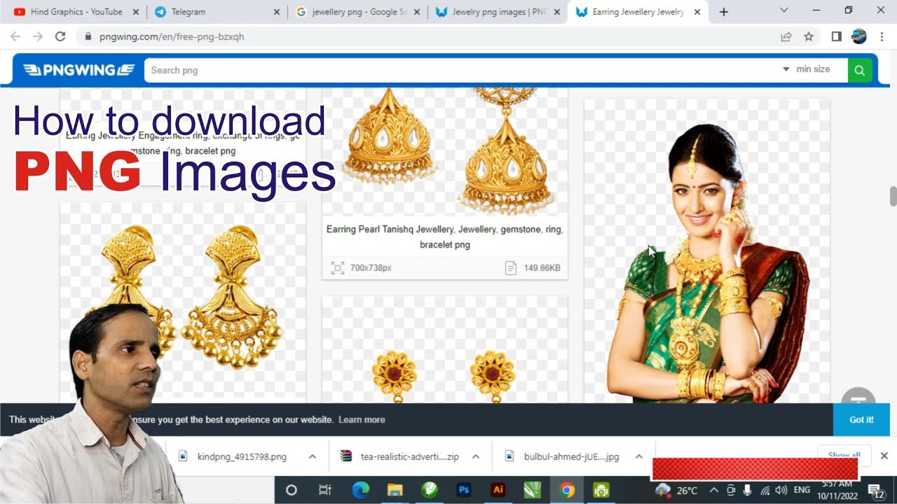 How to download hd PNG images