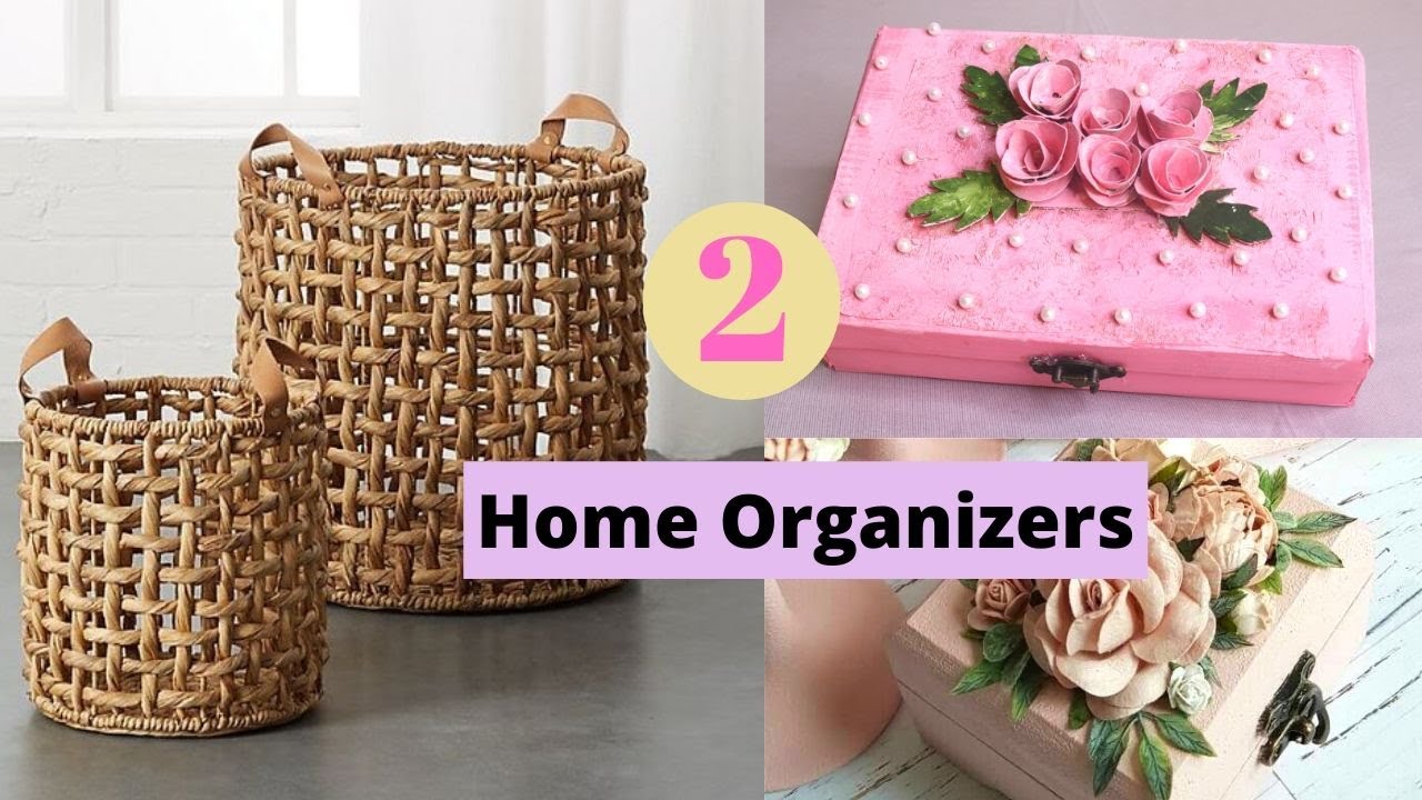 2 DIY Home Organizers Made From Waste Materials/ Useful Home Organizers Crafts