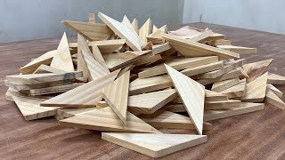 Amazing Shapes From Pieces Of Wood // Awesome Woodworking Design Ideas // DIY Beautiful Table