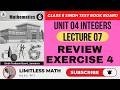 Class 6 Math Review Exercise 4 Sindh Text Book Board | Unit 04 Integers | Lecture 07