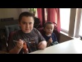 Exhorresco hot sauce &amp; my 4 year old brother eating a spicy lollipop