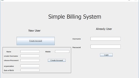 Sql Connection Billing Software Swing(Windows Builder) Part 2 - Intact Abode