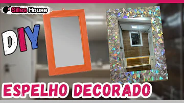 Como enfeitar espelho com CD?