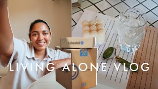 Living Alone Vlog | takealot haul, sushi date, healthy meals, workout weight loss #whatieatinaday