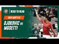 Djokovic vs Musetti Round 3 Head to Head | Roland-Garros 2024
