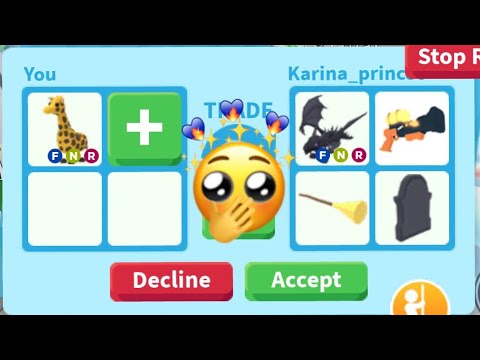 What People Trade For A Neon Giraffe Roblox Adopt Me Youtube