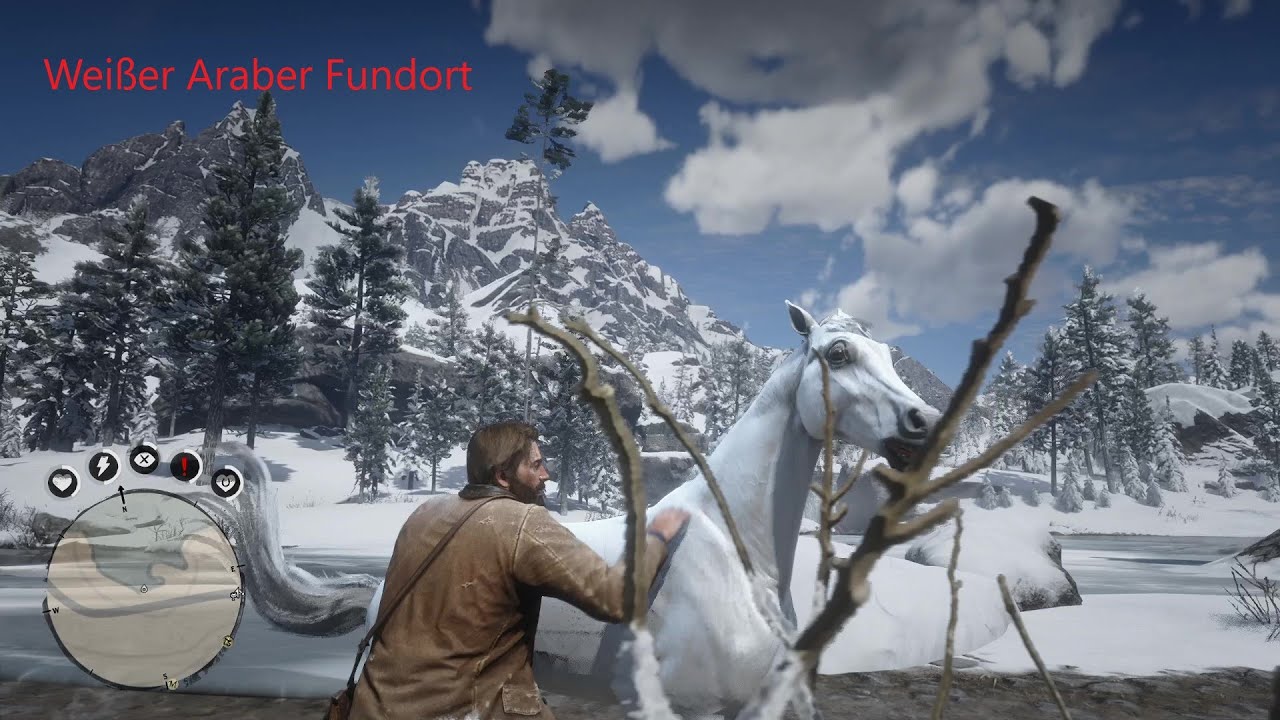 Beste Pferd von Red dead redemption 2 (Weißer Araber) Gratis fundort/Rdr2 en iyi ati beyaz ...