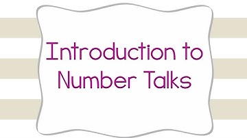 Introduction to Number Talks