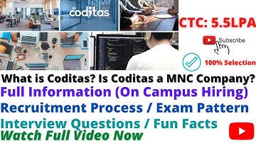 What is Coditas? Is Coditas a MNC Company? Full Information / Recruitment Process / Exam Pattern