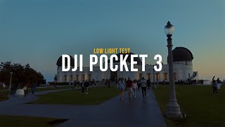 DJI Pocket 3 Low Light Test