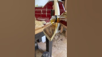 Linseed Oil Love - #axe #handmade #woodworking #satisfying #diy