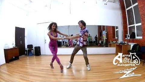 Aleksandr Levchuk & Anna Galenda. Zouk Kiev Demo after classes.