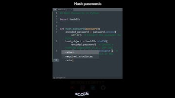 Hash passwords in Python | Python Examples | Python Coding Tutorial | Python Coding Interview