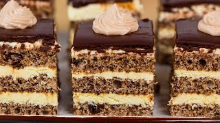 Dark chocolate and cream squares: a dessert to die for!