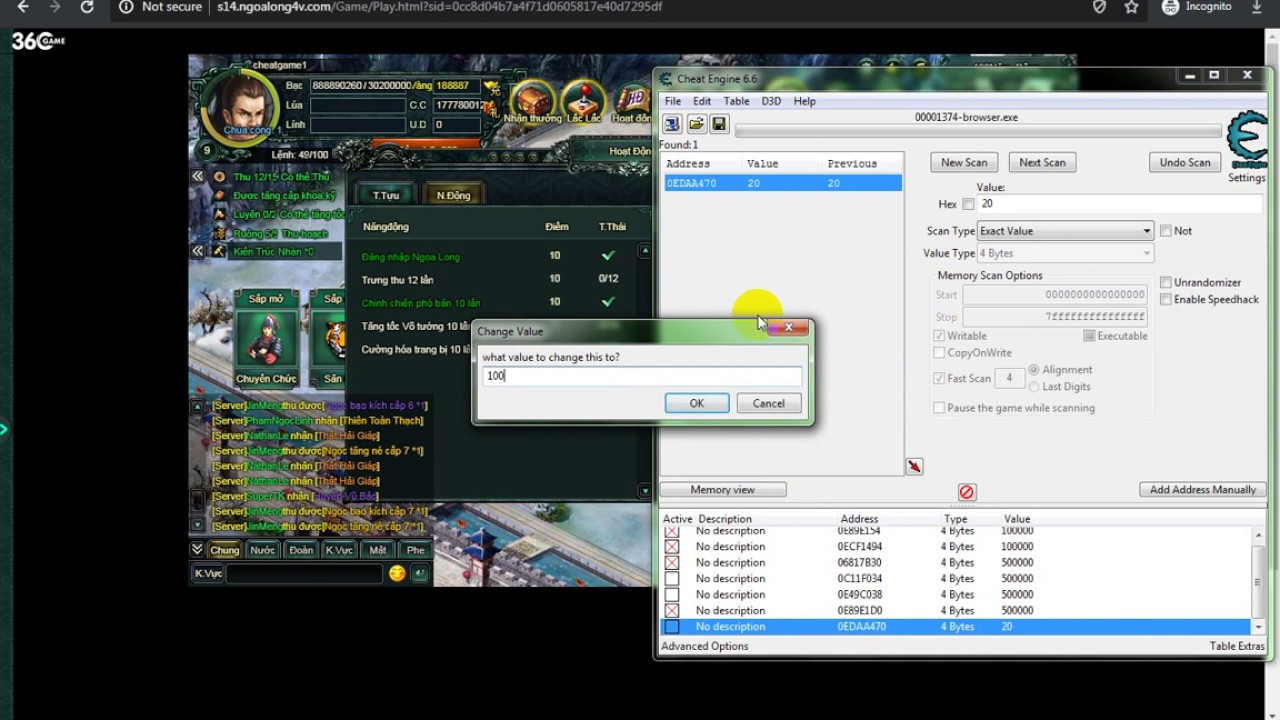 โปรแกรม hack game pc 2022 HACK NGOẠ LONG | FULL LỰC CHIẾN | TIÊU VÀNG THOẢI MÁI | CHEAT ENGINE