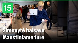 I.Šimonytė išankstiniame rinkimų ture: balsavau už kandidatę, kurią geriausiai pažįstu