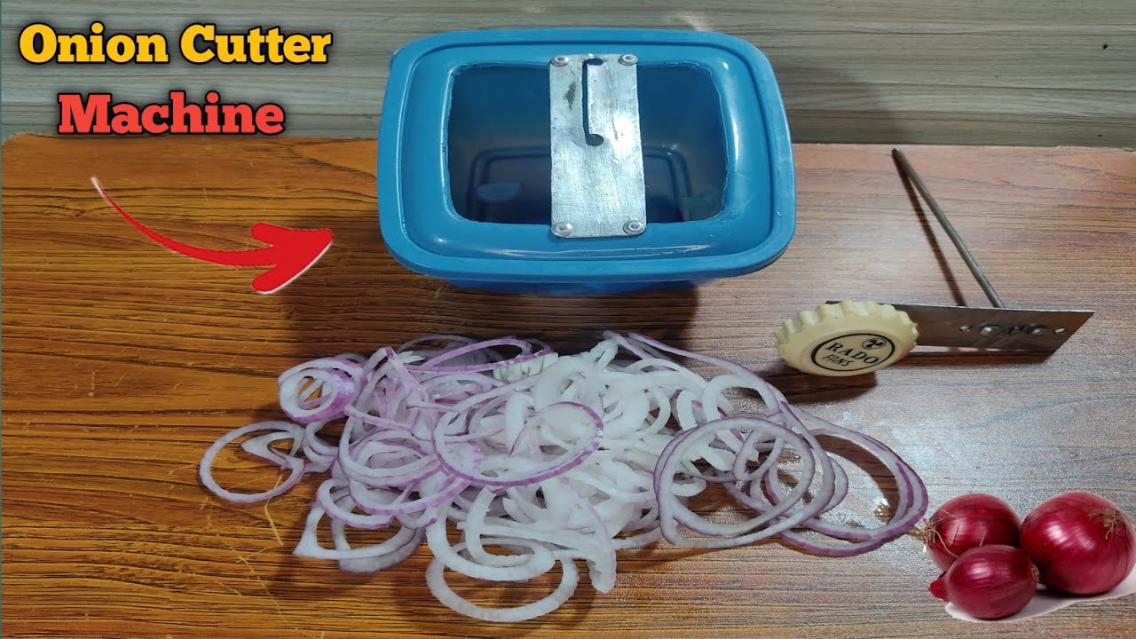 How To Make Onion Cutter Machine