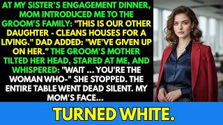 My Parents Told Everyone She Just Cleans Houses, At My Sister's Wedding—The Groom Said...