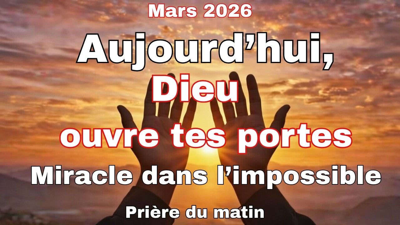 Prière du matin pour un miracle et une percée dans les situations impossibles!