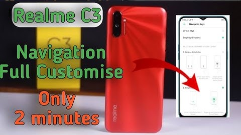 Realme C3 Navigation Button Full Costomise in Hindi || Realme UI Navigation Button