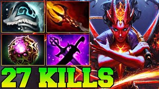 27 Kills QOP Dota 2 Mid Lane Beast Best Queen Of Pain Dota 2 Gameplay Guide Build 7.39