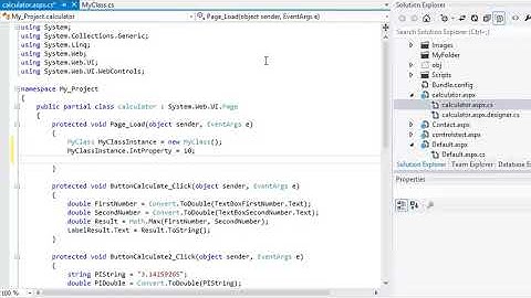 ASP.NET 4.5 Essential Skills Lesson 6-2: Create an instance of a class