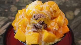 How to Make Mango Shaved Ice (芒果冰)