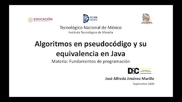 FP 10.- Algoritmos en pseudocódigo y su equivalente en Java