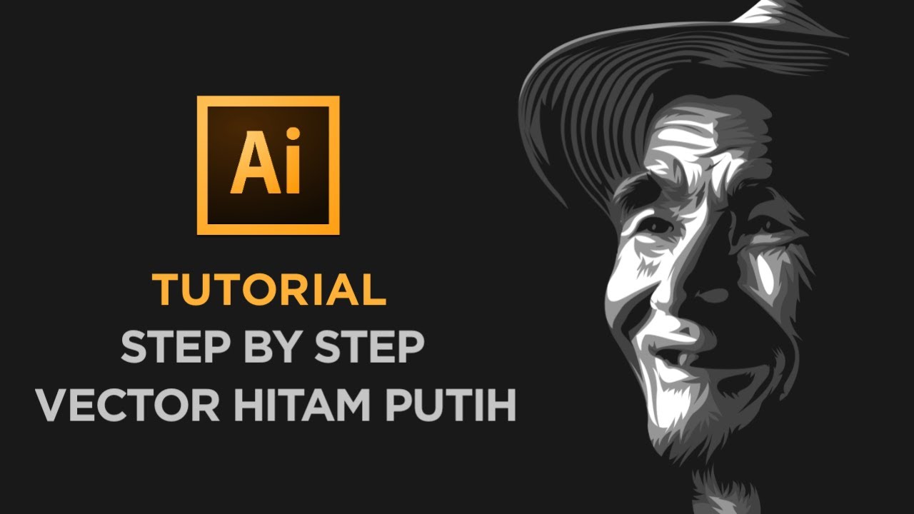 Cara Membuat Vector Hitam Putih | Adobe Illustrator CS6 - YouTube
