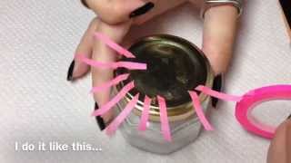 Lightning Bolt Nails using the masking tape / Маникюр Молния Lightning Bolt Nails using the masking tape / Маникюр Молния