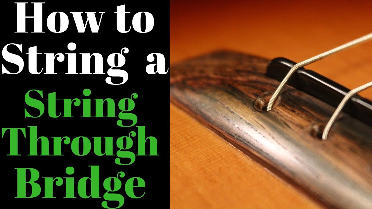How to string a Ukulele with a string through bridge Beau Hannam