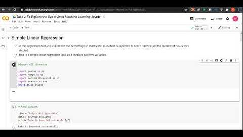 Task 2: To Explore the Supervised Machine Learning