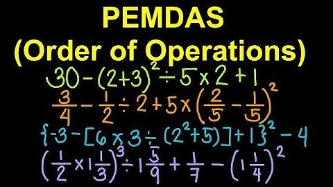 PEMDAS (Order of Operations)