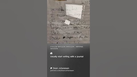 WEDNESDAY WRITERS ROOM - Songwriteing session 1 - Coulda, Shoulda, Woulda