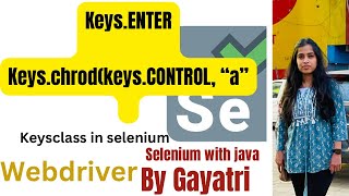 #easycodewithGayatri|How To user Keyboard Events in Selenium|ENTER Key| #subscribe #youtubevideo