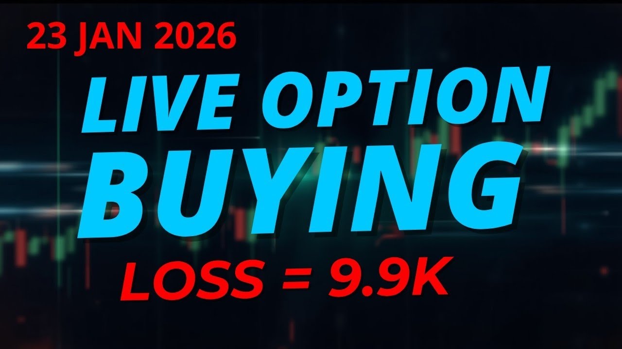 23 Jan 2026 | Option Buying Intraday Live Trade | Profit & Loss | BankNifty & Nifty | TraderRiskFree