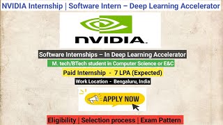 NVIDIA Internship 2023-2024 | Software Internship – Deep Learning Accelerator internship paid job