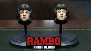 Rambo Head Sculpts Prototype Vs Final Product Sly Stallone Shop
