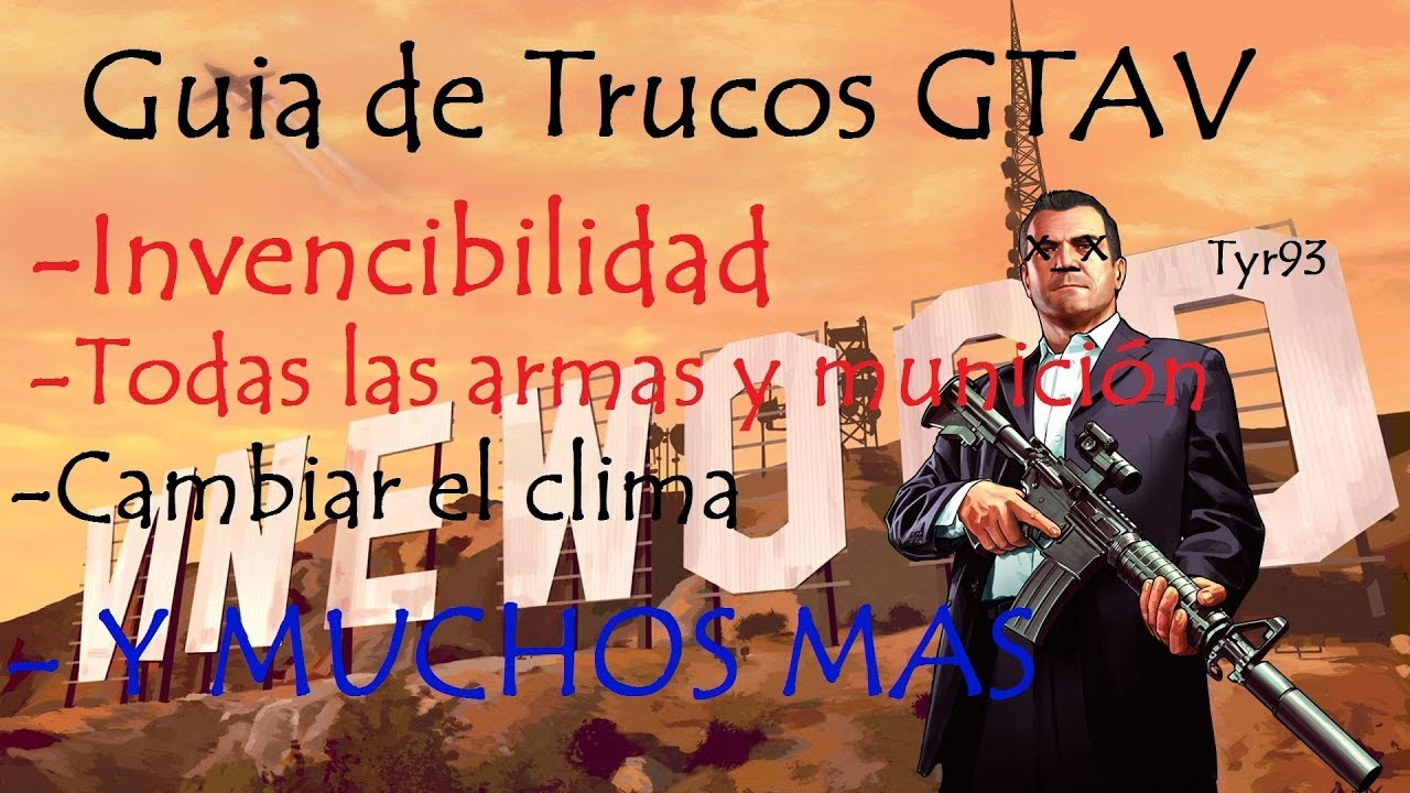 Trucos Gta V /Invencibilidad, Vida y blindaje al máximo, Todas las