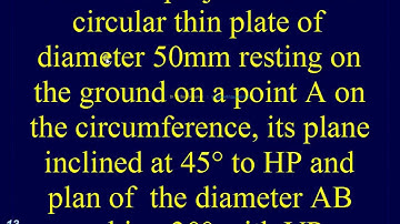9.22 Projection of Planes inclined to both HP & VP