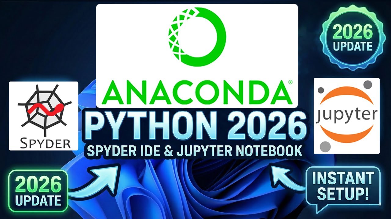 Как установить Anaconda на Windows 11 [Обновлено в 2026 году] IDE Python Spyder, Jupyter Notebook