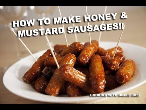 Party Sausages with Honey & Mustard Glaze - Jo's Kitchen Larder