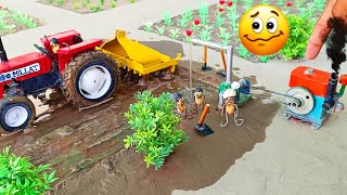 mini tractor making handmade diesel engine water pump for installation | science project | keepvilla