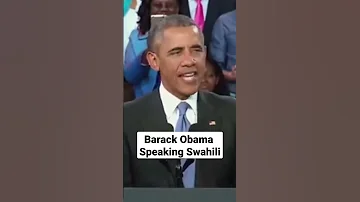 Former US President Addressing Kenyans In Swahili Language Obama Africa Kenya Kenya 