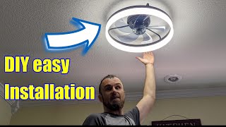 Product Easy installation and  review LCYFBE 20' Modern Ceiling Fan with Light #founditonamazon